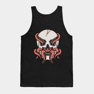 Octopus and skull Tank Top